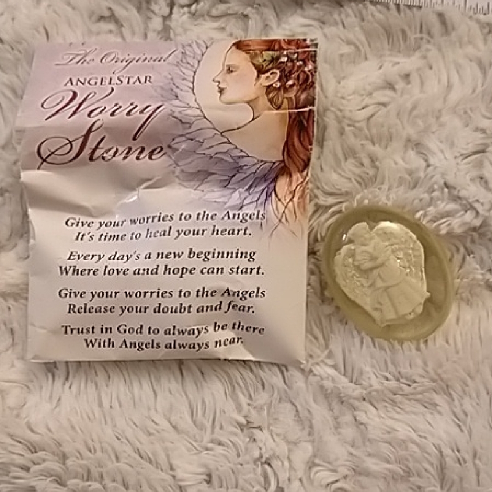 The Original Angelstar Worry Stone with Original Packaging